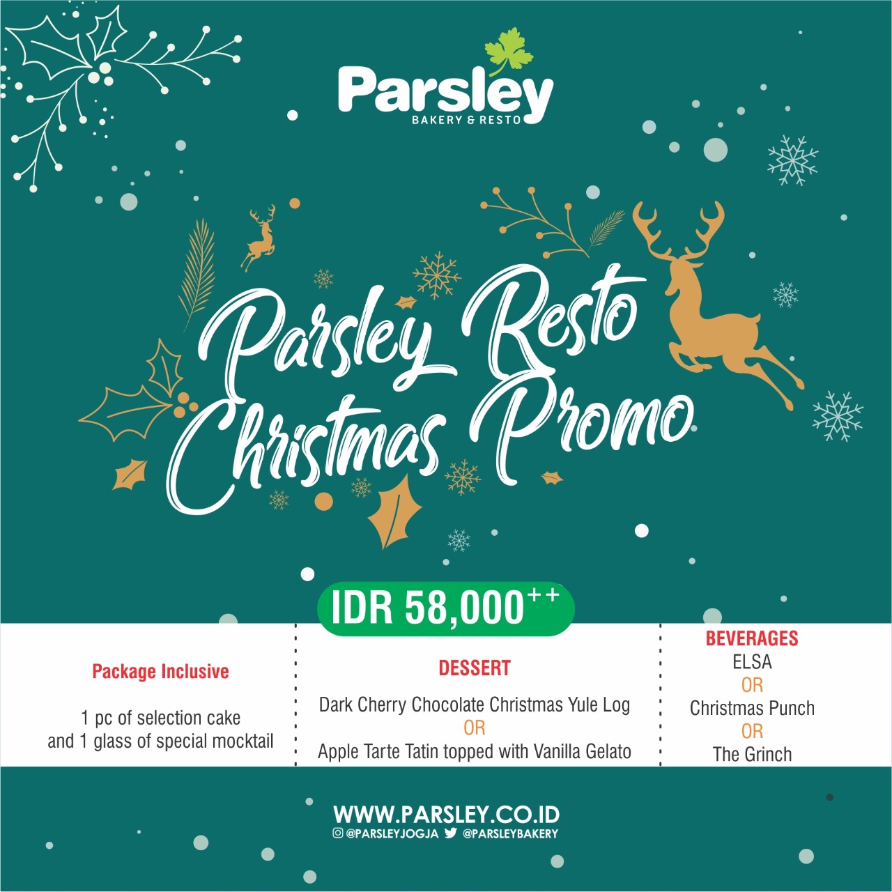 Promo Christmas at Resto Jakal & Seturan
