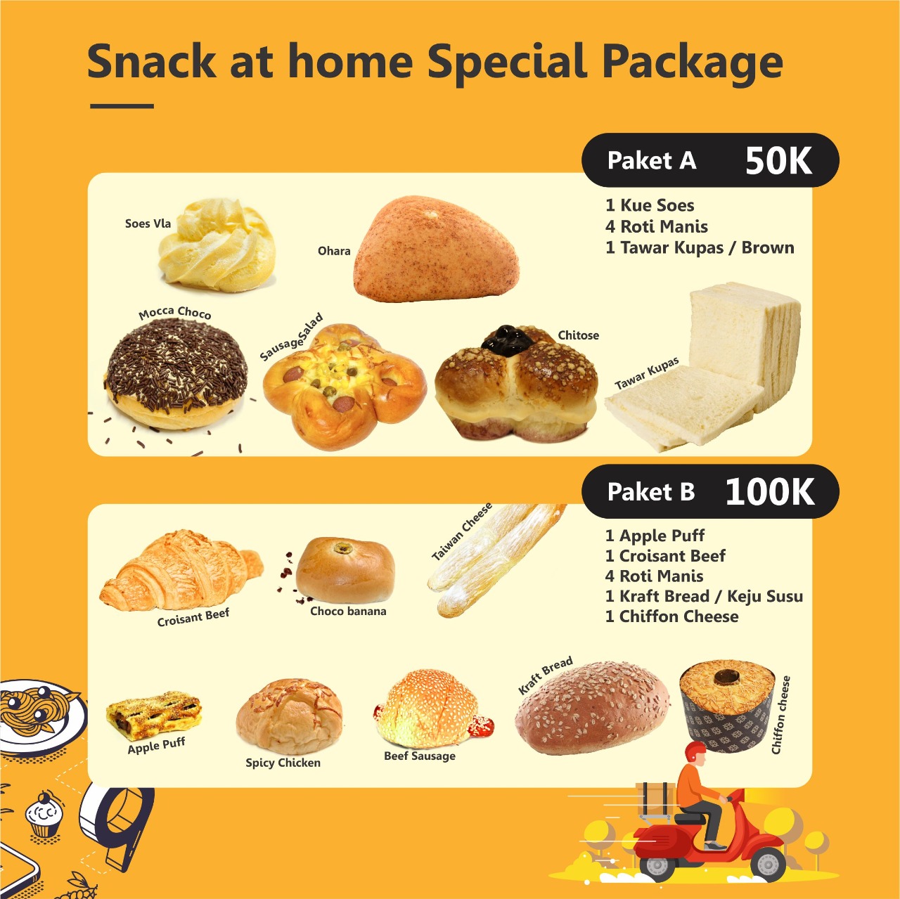 Snack at Home Special Package (A & B)
