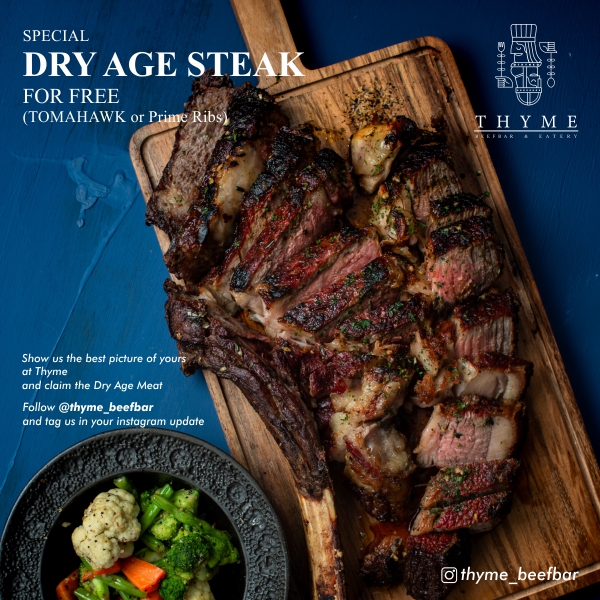 Special Dry Age Steak For Free (Tomahawk or Prime Ribs)